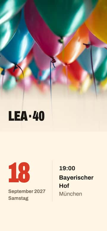 Geburtstagseinladungen – Plakat