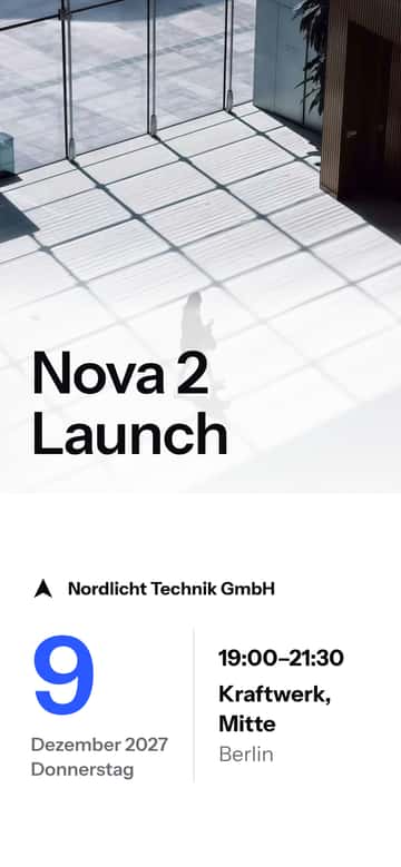 Einladungen für Firmenevents – Launch