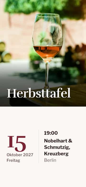 Dinner-Einladungen – Wein