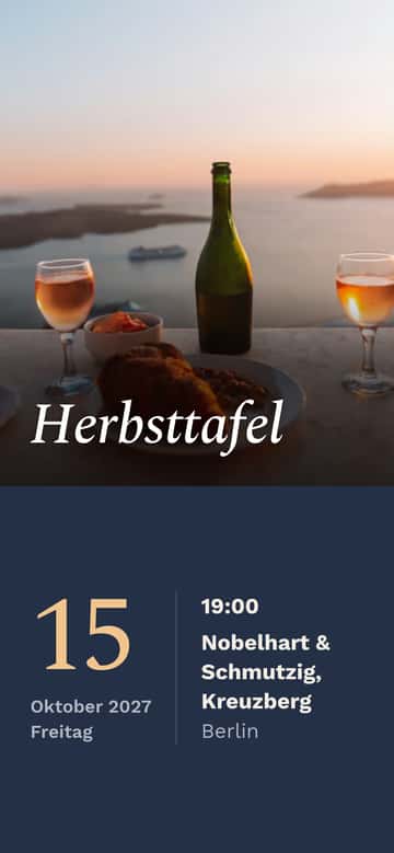 Dinner-Einladungen – Terrasse