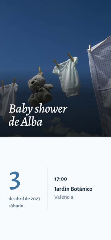 Invitaciones de baby shower – Nube