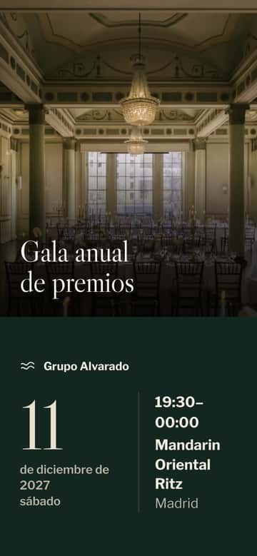 Invitaciones para eventos corporativos – Gala