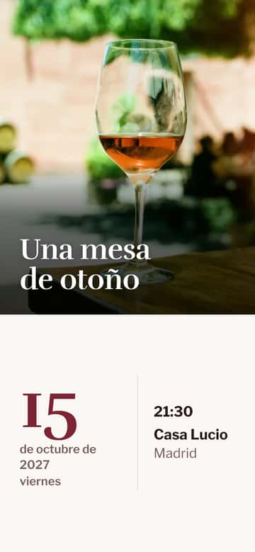 Invitaciones para cenas – Vino