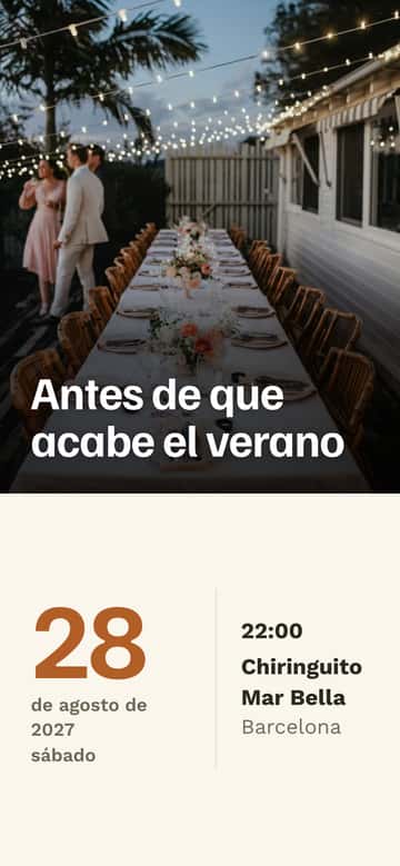 Invitaciones de fiesta – Jardín