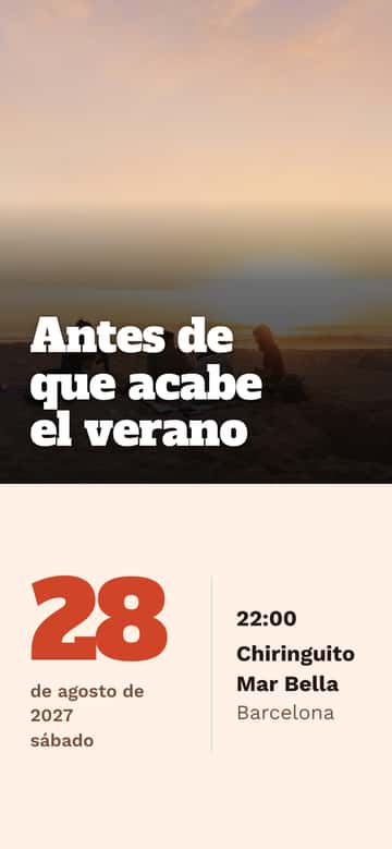 Invitaciones de fiesta – Atardecer