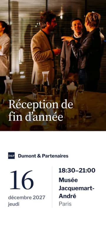 Invitations pour événements d’entreprise – Réception