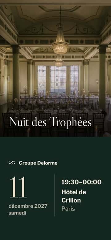 Invitations pour événements d’entreprise – Gala