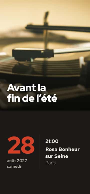 Invitations de fête – Vinyle