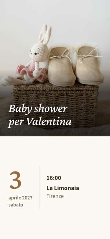 Inviti per baby shower – Cotone