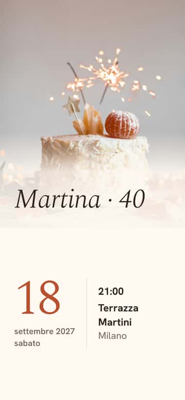 Inviti di compleanno – Torta