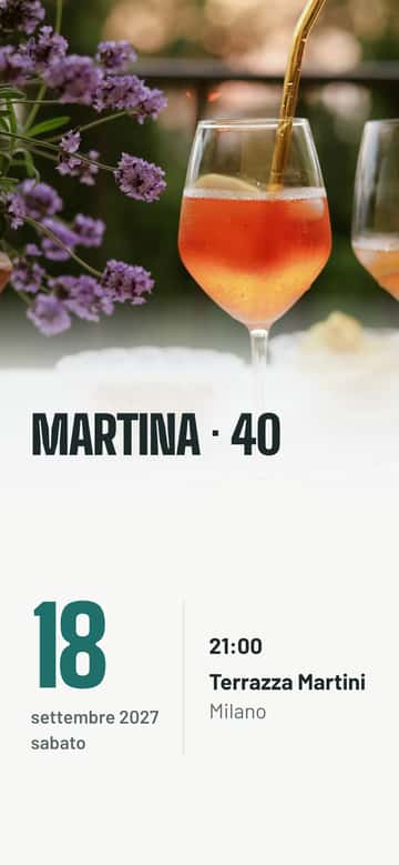 Inviti di compleanno – Cocktail