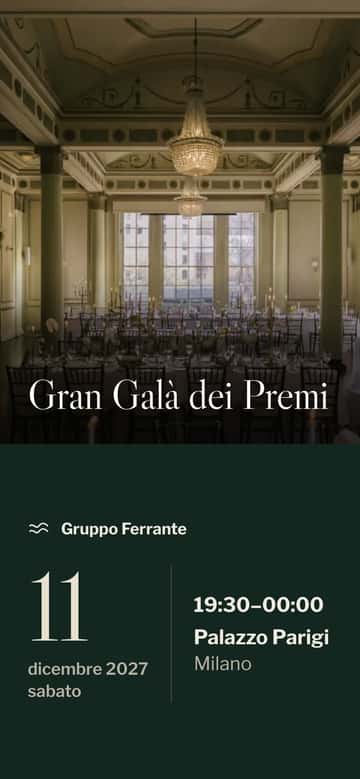 Inviti per eventi aziendali – Gala