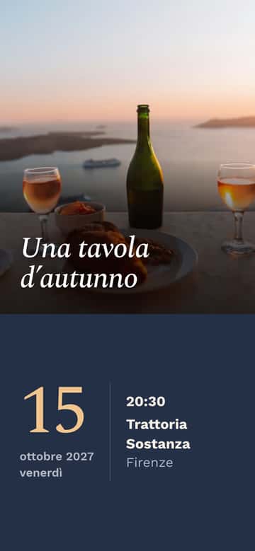 Inviti per cene – Terrazza