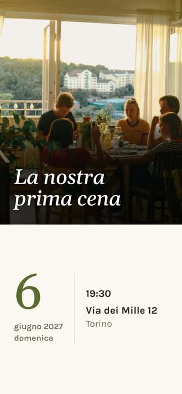 Inviti per l’inaugurazione della casa – Prima cena