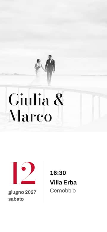 Inviti di nozze digitali – Copertina