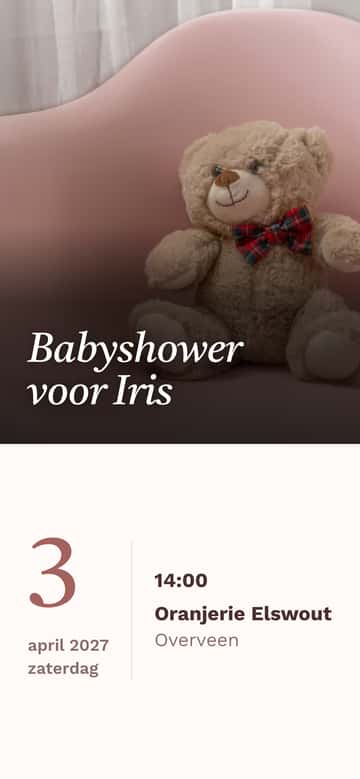 Babyshower-uitnodigingen – Slaapliedje