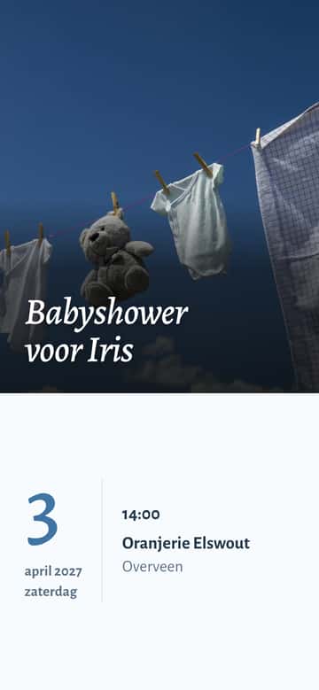 Babyshower-uitnodigingen – Wolkje
