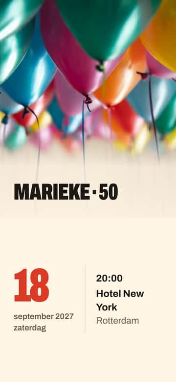 Verjaardagsuitnodigingen – Affiche