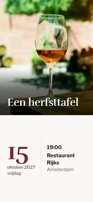Dineruitnodigingen – Wijn