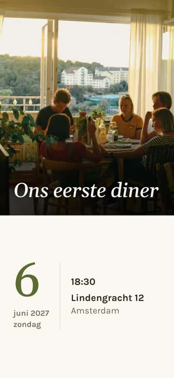 Housewarming-uitnodigingen – Eerste diner