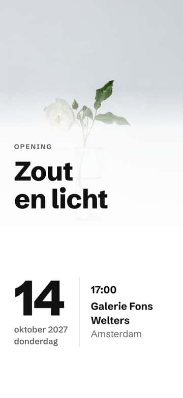 Uitnodigingen – Witte muur