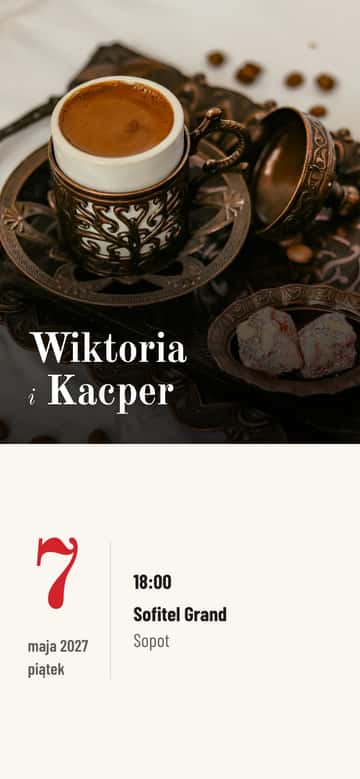 Zaproszenia na zaręczyny – Kartka z kalendarza