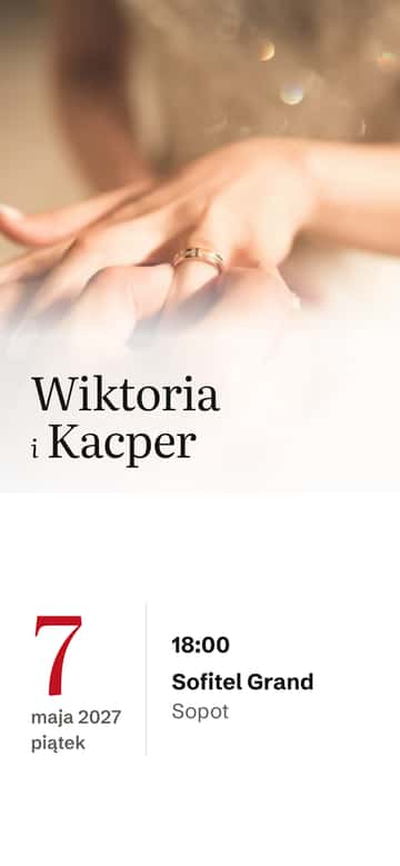 Zaproszenia na zaręczyny – Czerwona wstążka
