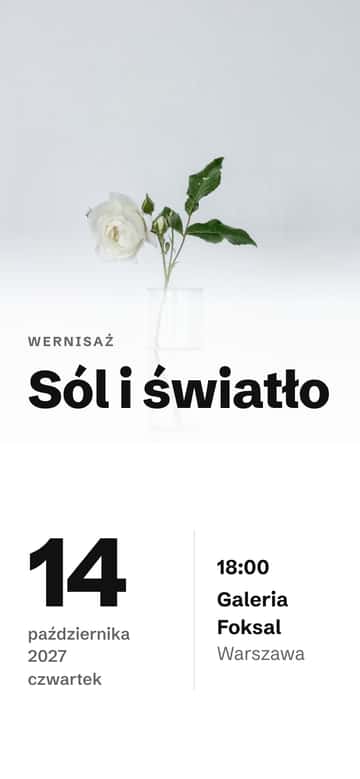 Zaproszenia – Biała ściana