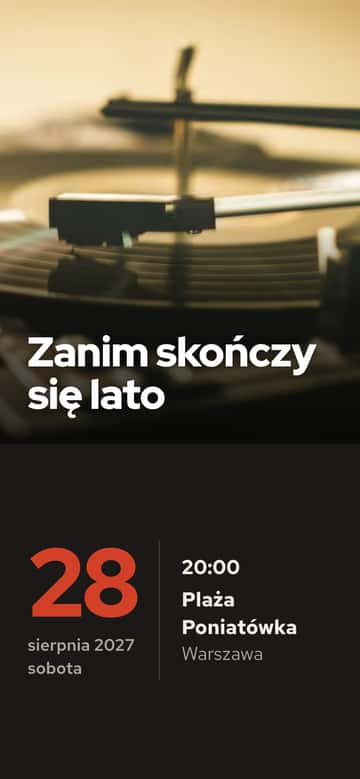 Zaproszenia na imprezę – Winyl