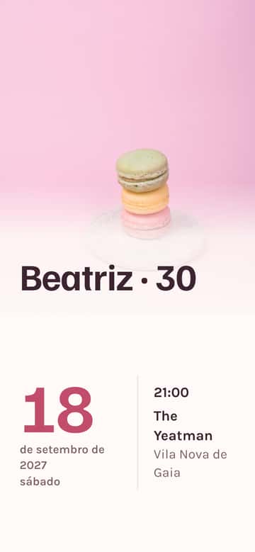Convites de aniversário – Sorbet