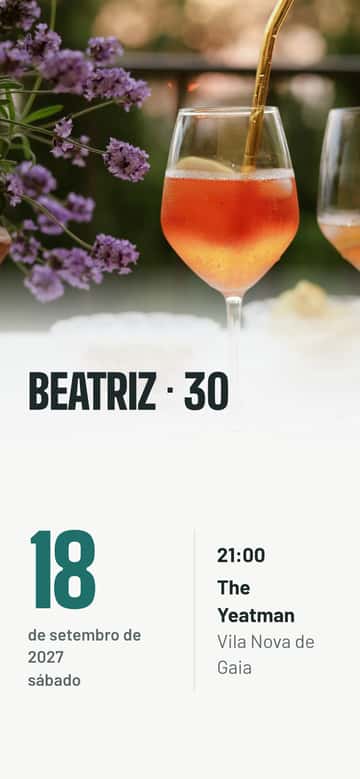 Convites de aniversário – Cocktail