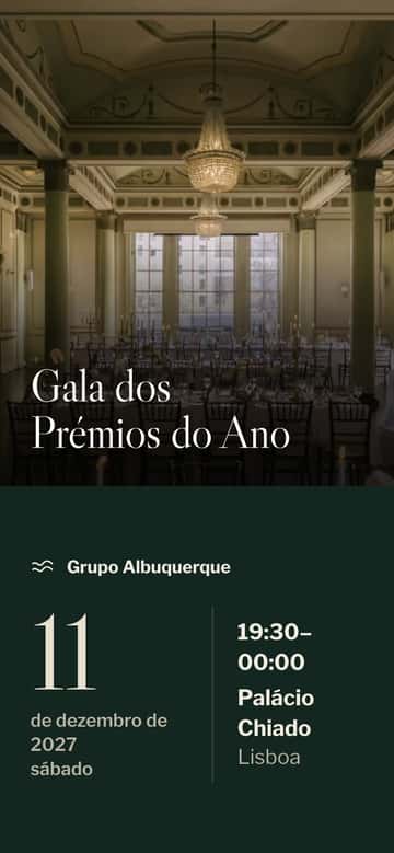 Convites para eventos corporativos – Gala