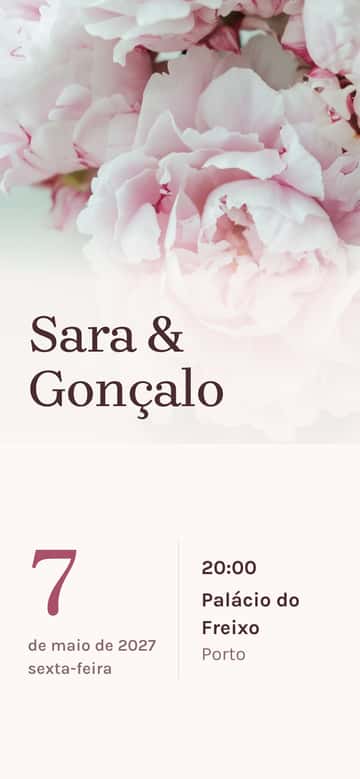 Convites de noivado – Água de rosas