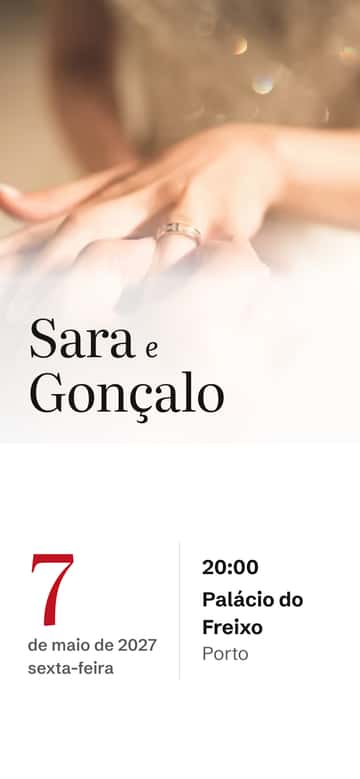 Convites de noivado – Fita vermelha