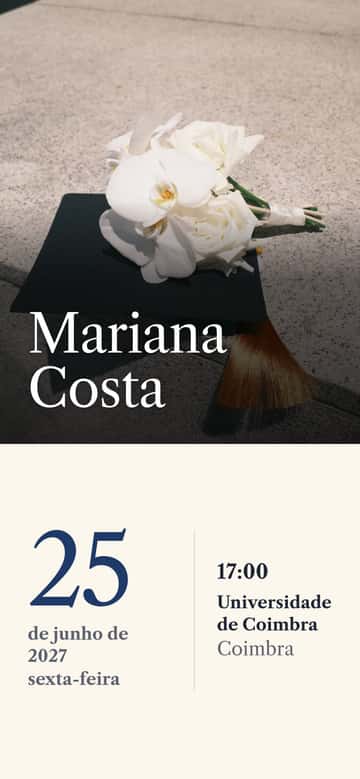 Convites de formatura – Distinção
