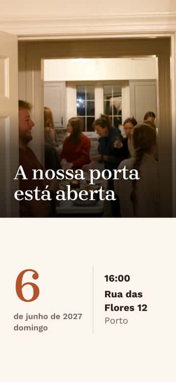 Convites de inauguração da casa – Porta aberta