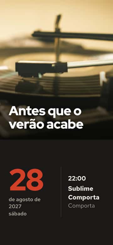 Convites de festa – Vinil
