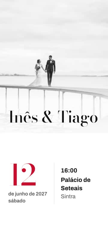 Convites de casamento digitais – Capa