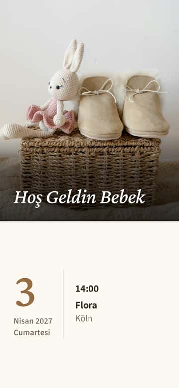 Baby shower davetiyeleri – Pamuk