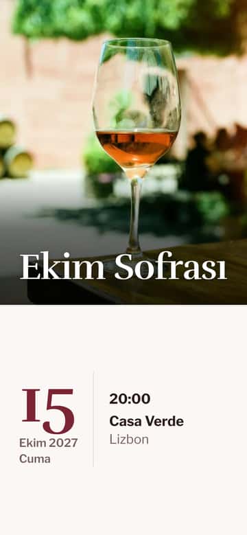 Yemek davetiyeleri – Şarap