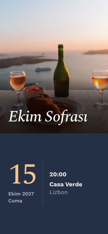 Yemek davetiyeleri – Teras