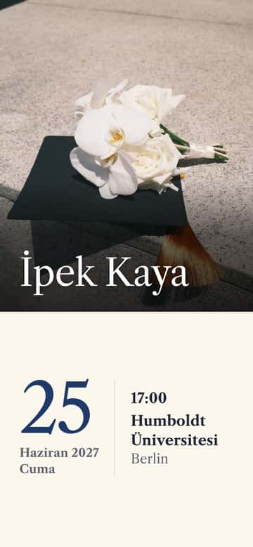 Mezuniyet davetiyeleri – Onur