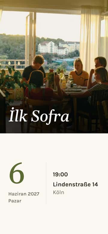 Eve taşınma davetiyeleri – İlk Sofra