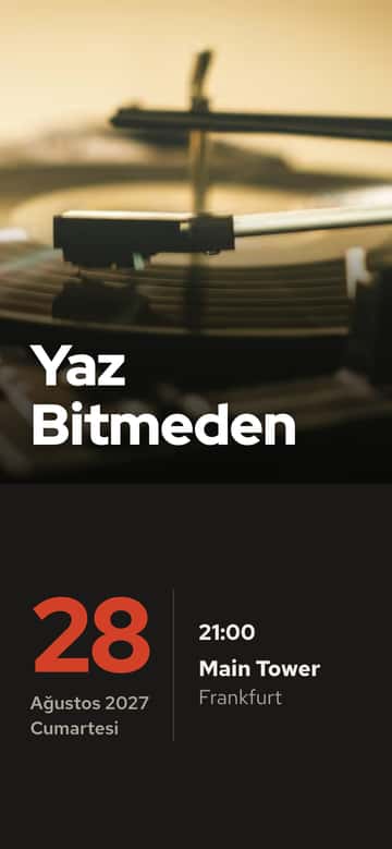 Parti davetiyeleri – Plak