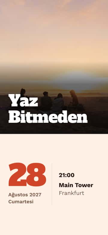 Parti davetiyeleri – Gün Batımı